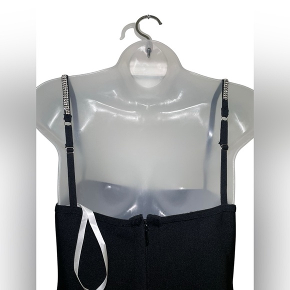 Superdown New NWOT Pollie Black Sparkle Mini Dress Medium - Picture 9 of 9